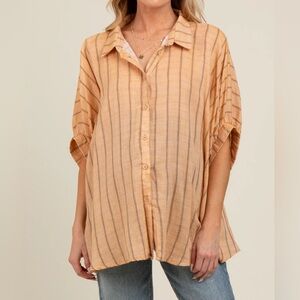 Anniewear Oversized‎ Button Down Cotton Shirt Sz Small